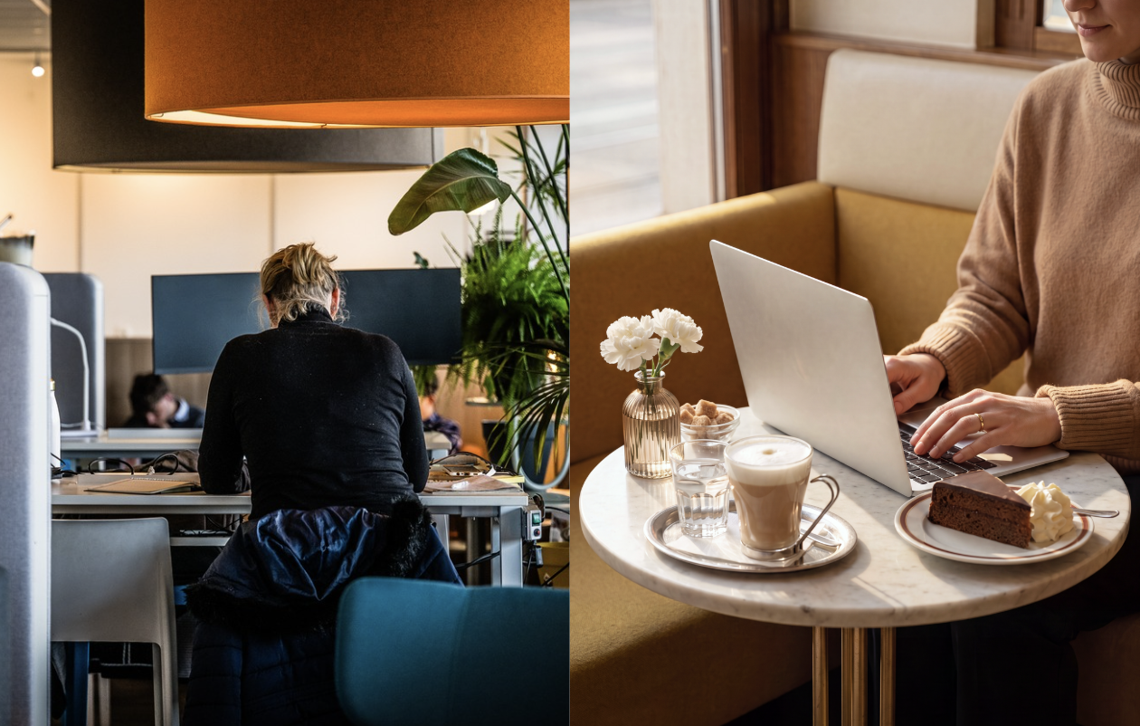 Comparatif entre travailler dans un café et travailler en coworking